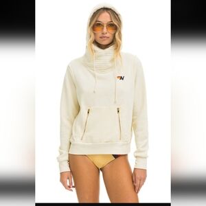 Aviator Nation NINJA PULLOVER HOODIE - VINTAGE WHITE